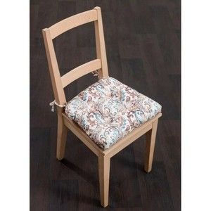 Set of 2 Seat Cushion Autumn Paisley Memory Foam Washable 14" x 15"- MSRP $65